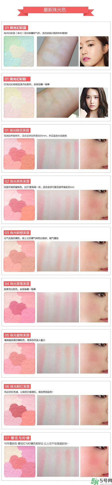 canmake花瓣腮紅色號對比圖？canmake五色花瓣腮紅試色