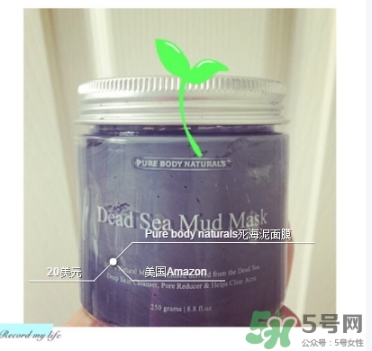 pure body naturals死海泥面膜怎么樣？