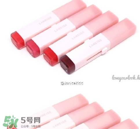 蘭芝2017年雙色唇膏色號 蘭芝2017年李圣經雙色唇膏試色