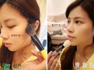sleek修容粉怎么用？sleek修容粉使用方法