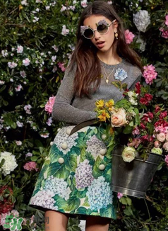 dolce gabanna杜嘉班納2017秋冬繡球花系列怎么樣_好看嗎？