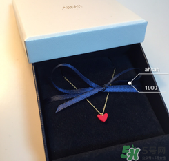 ahkah小紅心項鏈多少錢？ahkah紅心鎖骨鏈專柜價格
