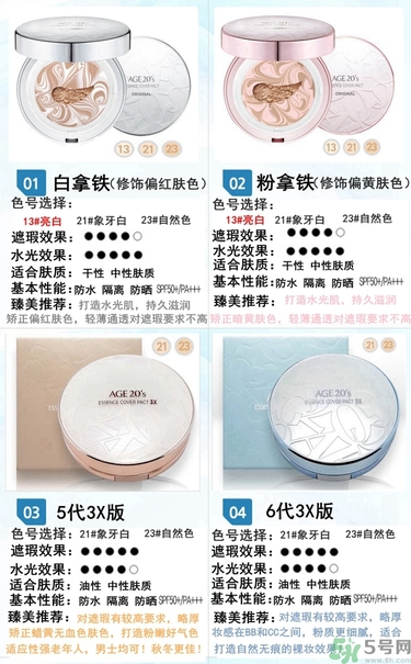age20s粉底好還是赫拉氣墊好？