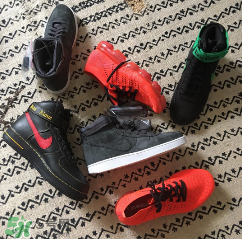vlone與nike air force 1high聯(lián)名款運動鞋配色有哪幾種？