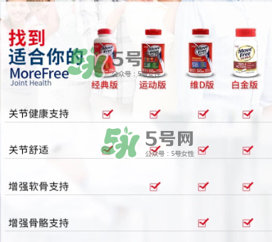 movefree紅藍(lán)綠區(qū)別 movefree維骨力有哪幾款？