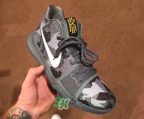 nike kyrie 3 girls eybl會(huì)發(fā)售嗎？歐文3代精英賽灰色迷彩實(shí)物