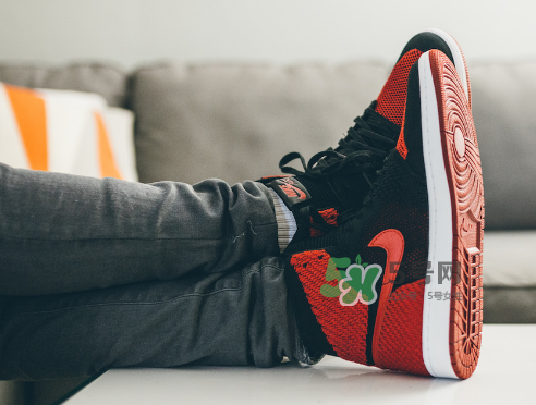 air jordan 1 flyknit banned上腳怎么樣？aj1編織款毛線鞋上腳效果