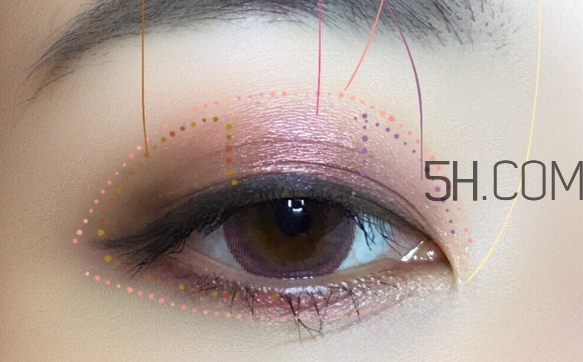mac burgundy九色眼影盤眼妝畫(huà)法教程
