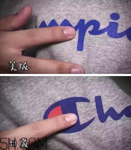 champion美版和日版有什么區(qū)別？champion美版日版對比圖