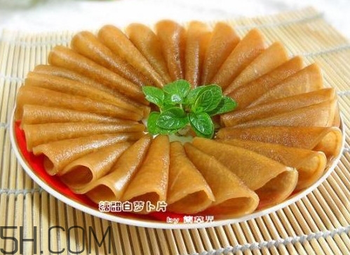 糖醋蘿卜皮怎么做？怎么用菜刀削蘿卜皮和薄蘿卜片