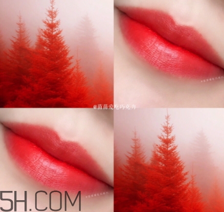 橘紅色口紅是什么顏色？橘紅色口紅試色效果圖