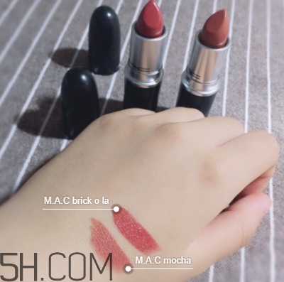 mac mocha和brick哪個(gè)好看？mac mocha和brick試色對(duì)比