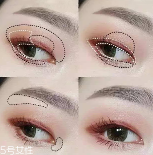 內雙怎么畫眼影？使用啞光OR微珠光眼影