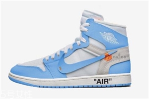 off white聯(lián)名air jordan 1北卡藍(lán)配色發(fā)售時(shí)間_多少錢(qián)？