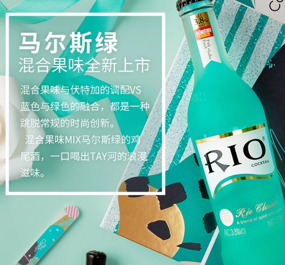 rio馬爾斯綠雞尾酒好喝嗎？rio馬爾斯綠什么味道